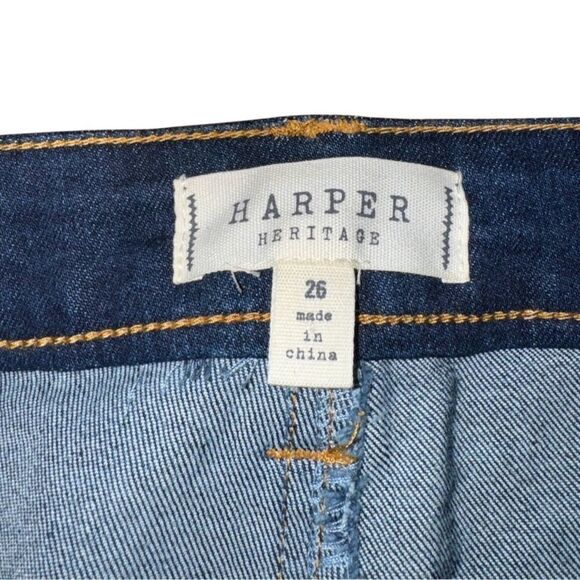 Harper Women's Heritage High Rise Dark Wash Slim Bootcut Jeans Size 26 - Picture 8 of 8
